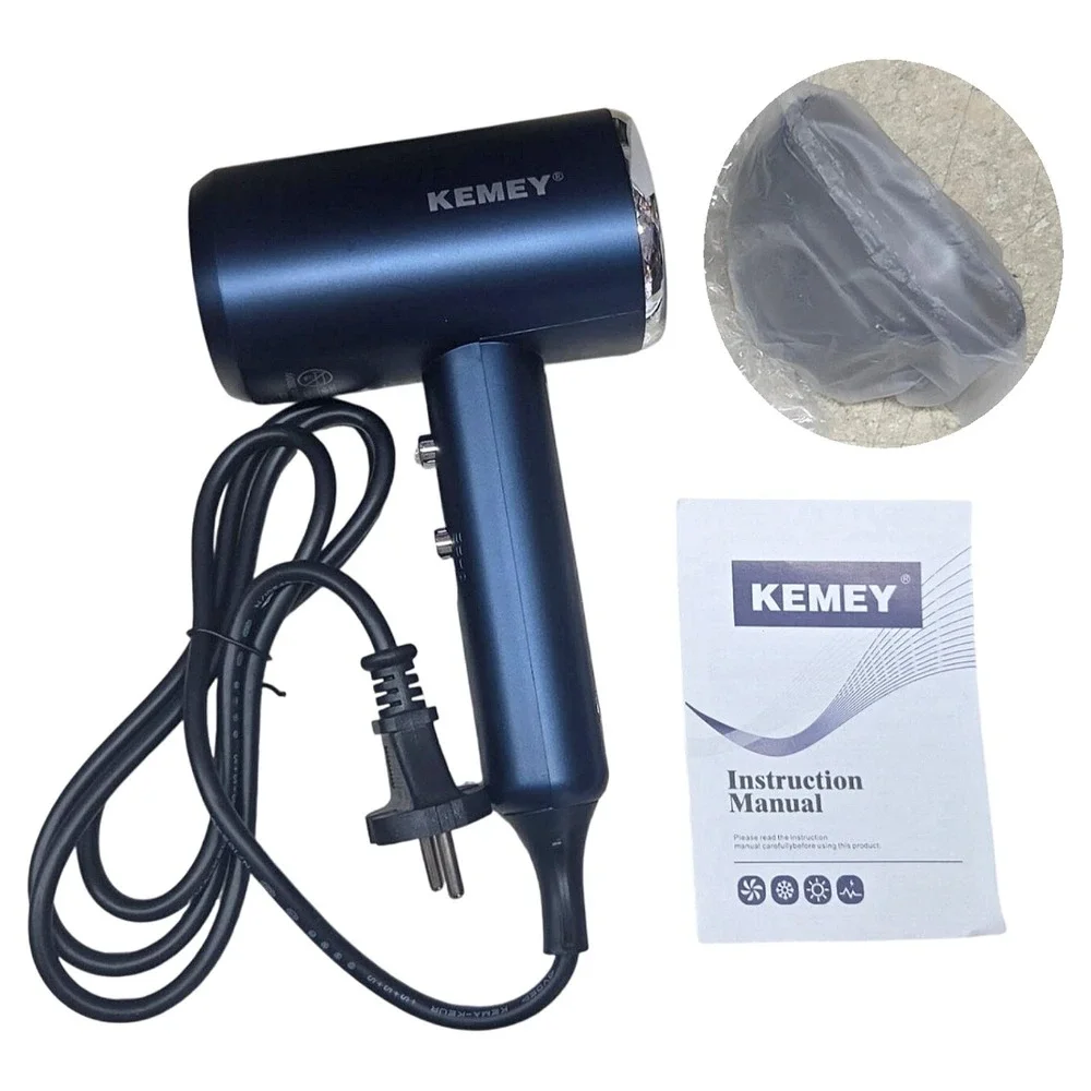 KEMEY KM-9822 Professional Hair Dryer 3500W Blue EU Plug 220V New Box 9822 wind